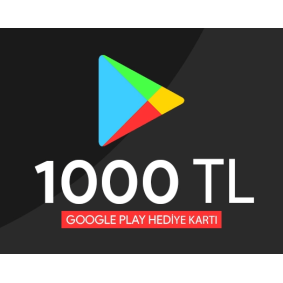 1000 TL Google Play Hediye Kartı